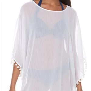 REDUCED WHITE CHIFFON COVER UP XL